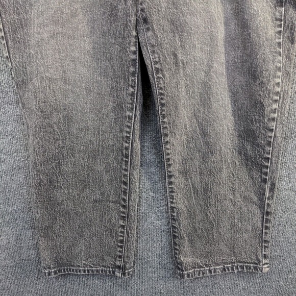 Time and Tru Women's High Rise Cropped Jeans Gray 14 5-Pocket Charcoal Wash - Picture 4 of 10